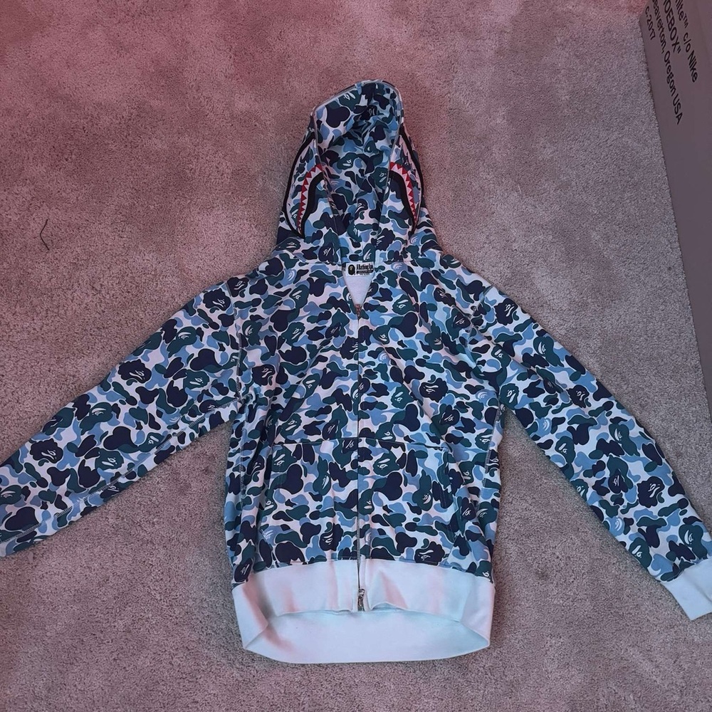 Bape Zip Up - Light Blue